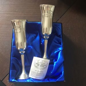 Pewter Toasting Flutes